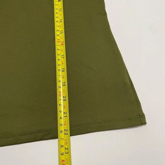 Coldwater Creek Tank Top Womens M Olive Green Stretch NWT - Picture 6 of 6